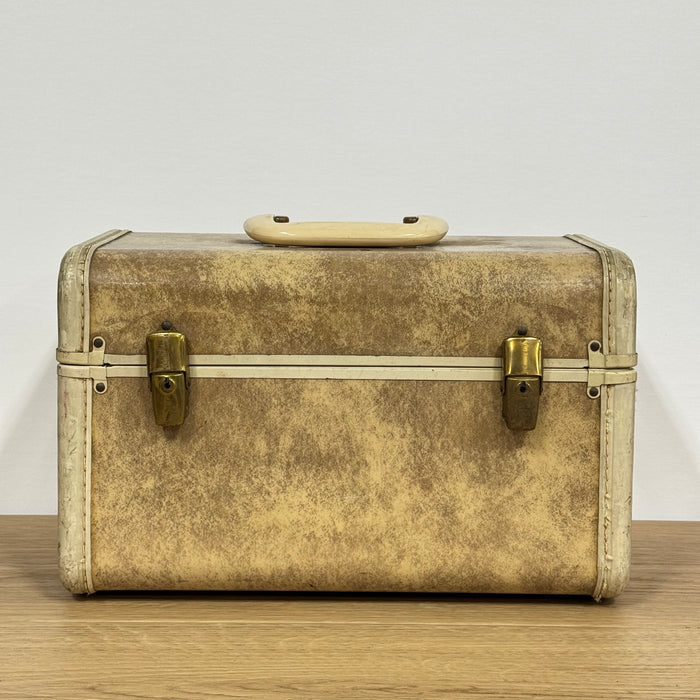 Vintage Enamel Flight Cosmetics Case - 1950's