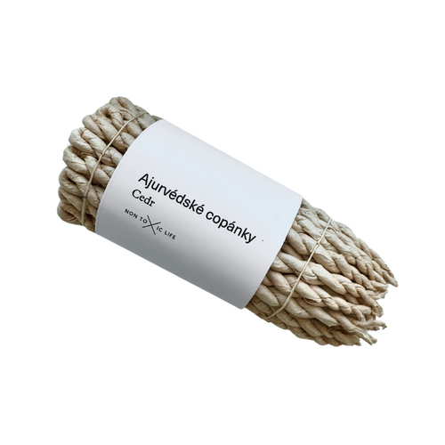 Ajurvédské vonné copánky Ajurvédské vonné copánky Cedr 1 ks Non Toxic Life fotografie č. 1