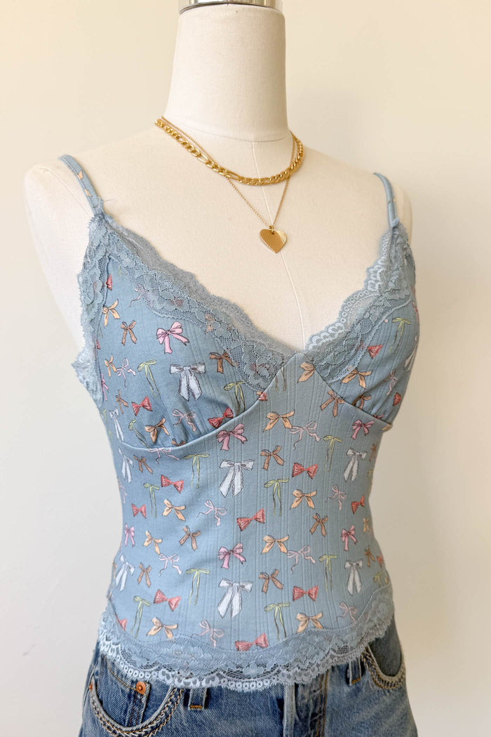 Bow Print Cami Top