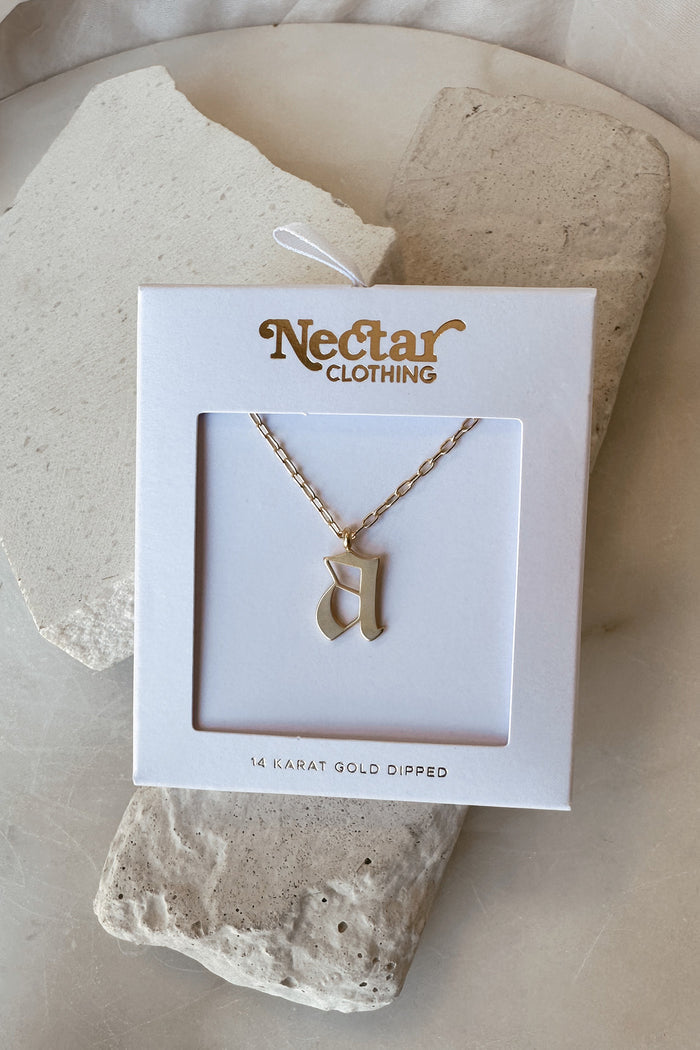 Dainty Letter Pendant Necklace