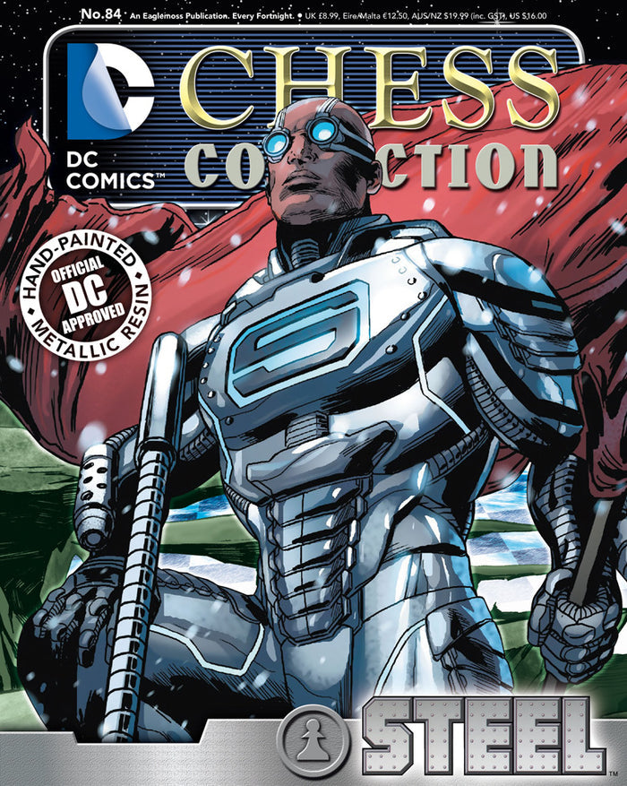 DC Superhero Chess Figurine Magazine Collection - #84 Steel - Cyber City Comix