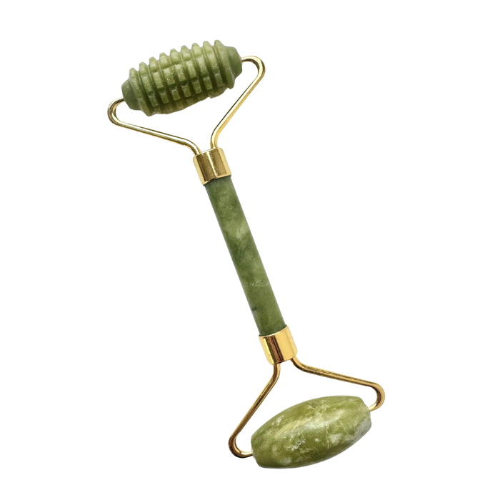 Face roller akupresurní Face roller akupresurní Jadeit mechový - zlato Non Toxic Life fotografie č. 1