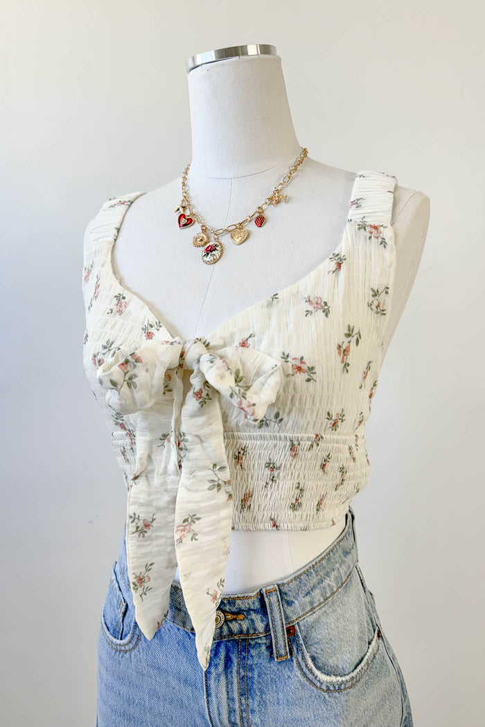 Front Tie Sleeveless Top