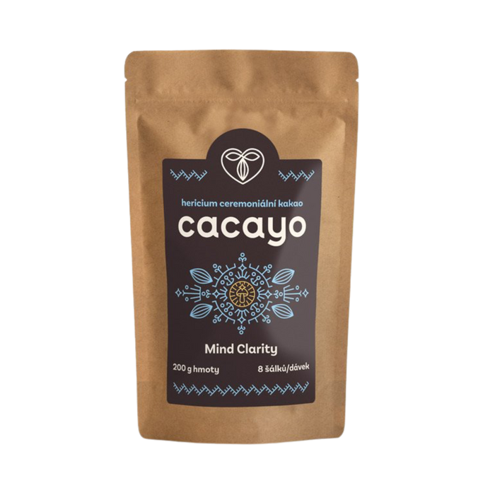 Ceremoniální kakao Funkční ceremoniální kakao Mind Clarity - Belize a Hericium 200 g Cacayo fotografie č. 1