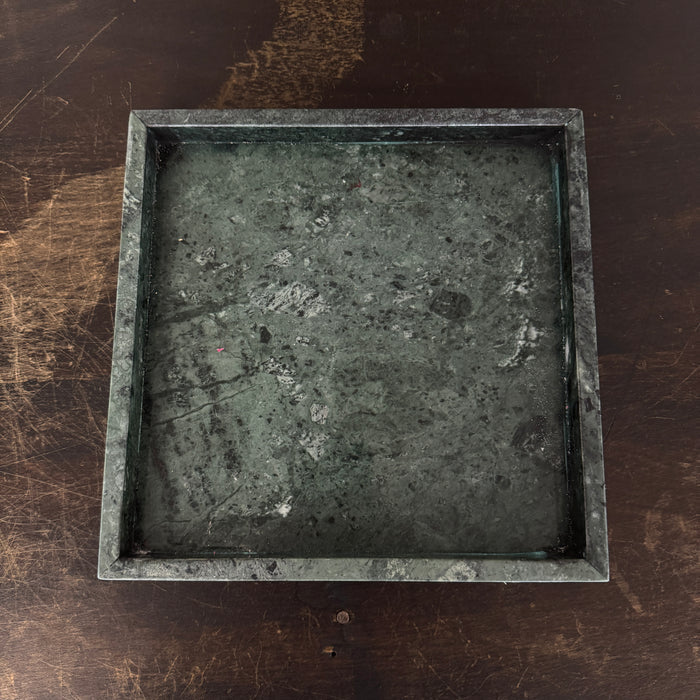 Green Square Marble Tray - 10" x 10"