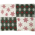 Holiday Patchwork Throw Blanket - 60"x50"