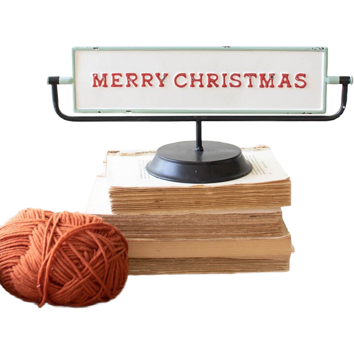 Merry Christmas // Happy New Year Reversible Sign