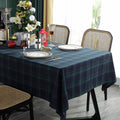Navy + Green Tartan Table Runner - 102"