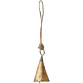 Pointed Brass Bell Ornament