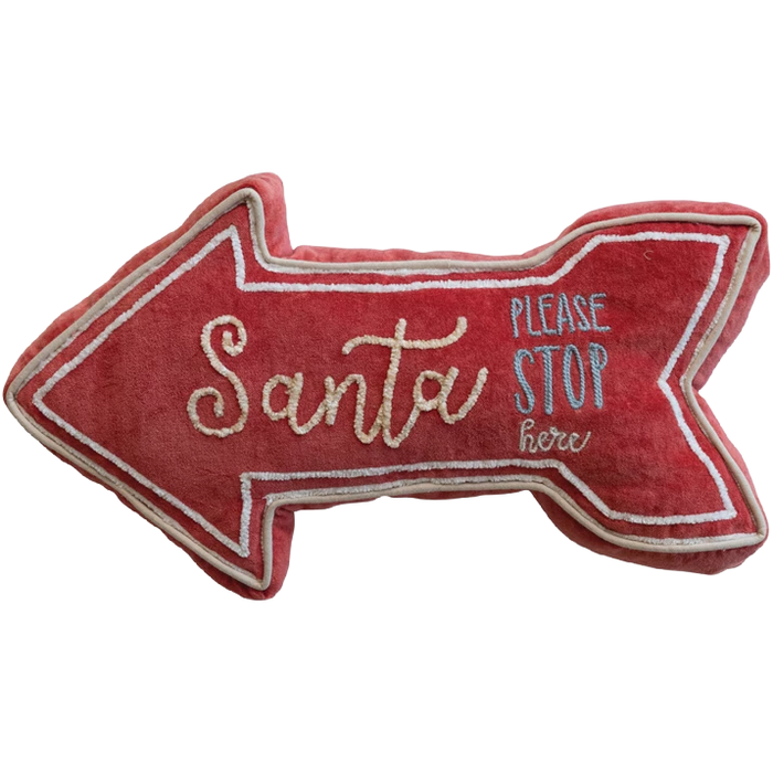 Santa Please Stop Here Pillow