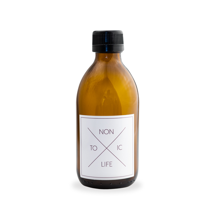 Skleněné flakony na drogerii Skleněná hnědá lahvička s uzávěrem 250 ml Non Toxic Life fotografie č. 1