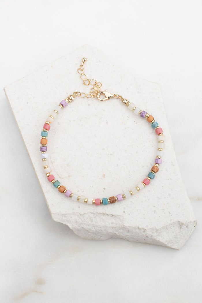Stone Bead Anklet