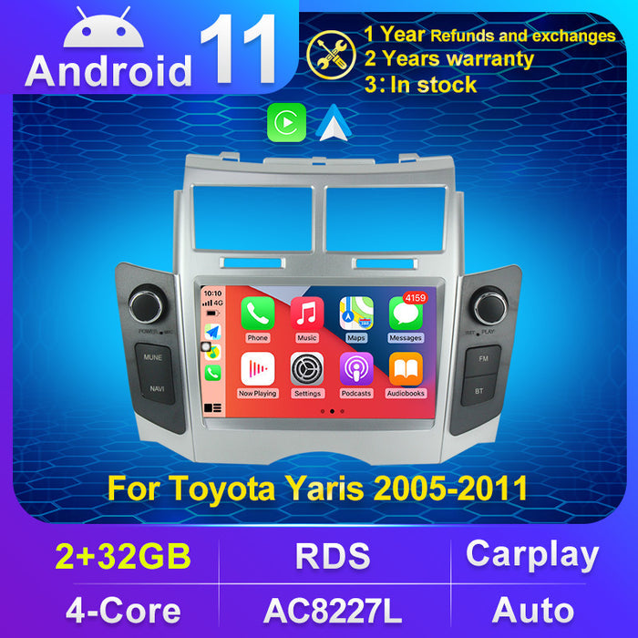 Suitable for toyota yaris 2005-2012 toyota yaris original car style grids button android navigation