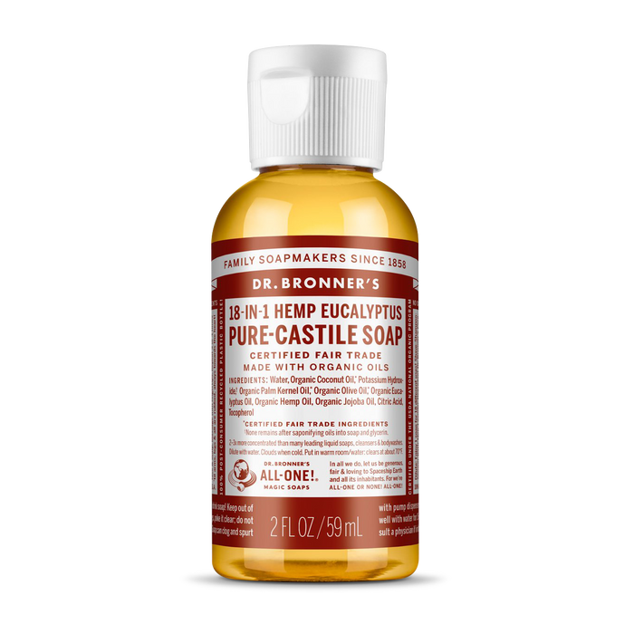 Tekuté mýdlo Tekuté mýdlo ALL-ONE! Eukalyptus CESTOVNÍ BALENÍ 60 ml Dr. Bronner's fotografie č. 1