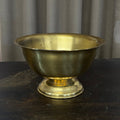 Vintage Brass Bowl on Pedestal