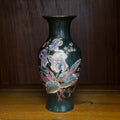 Vintage Floral Motif Japanese Cloisonne Enamel Piece