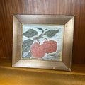 Vintage Small Apple Painting - 9.5x8.5