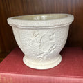 White Ceramic Frog Planter