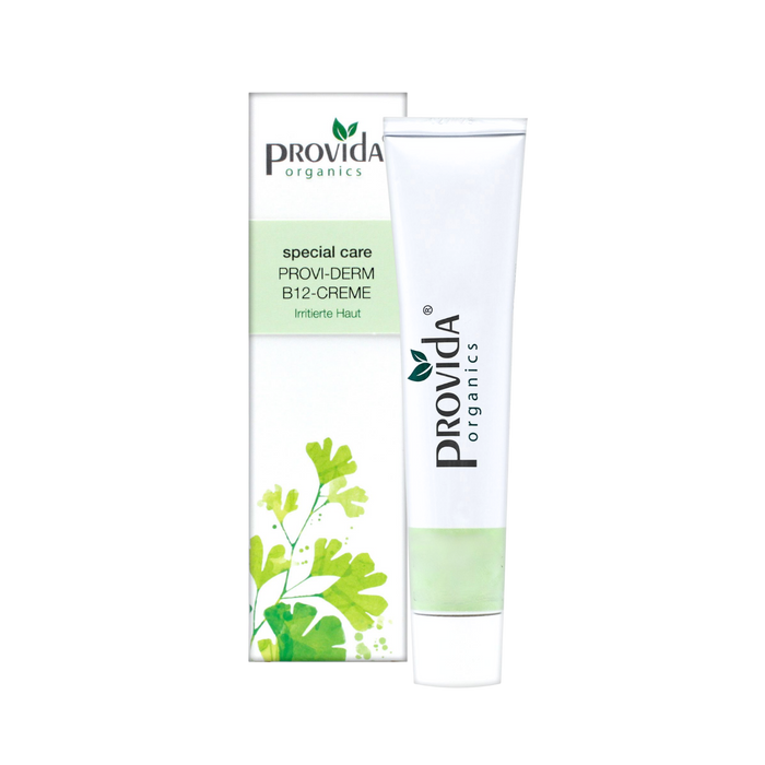 Pleťový krém Zklidňující pleťový krém s vitamínem B12 pro reaktivní atopickou pleť, dermatitidu a lupénku PROVI-DERM B12 50 ml Provida Organics fotografie č. 1
